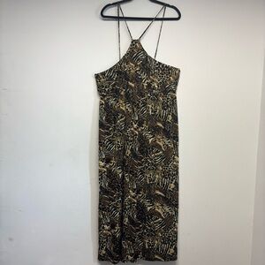 Dereon Animal Print Backless Dress